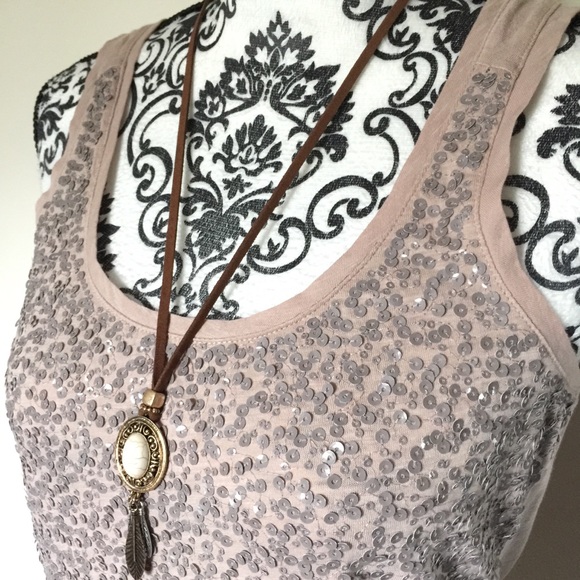 4/$20 J Crew Sequin Tank Top - Picture 2 of 5
